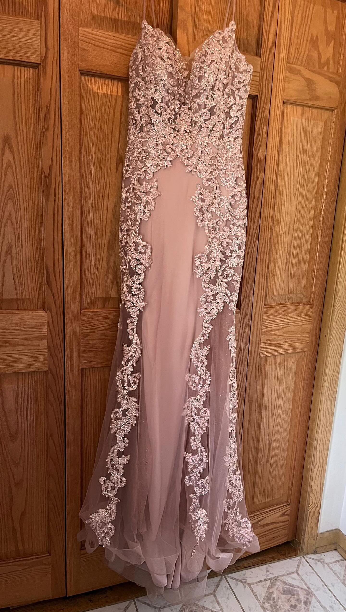 50: Light Pink Formal Dress (2-4)