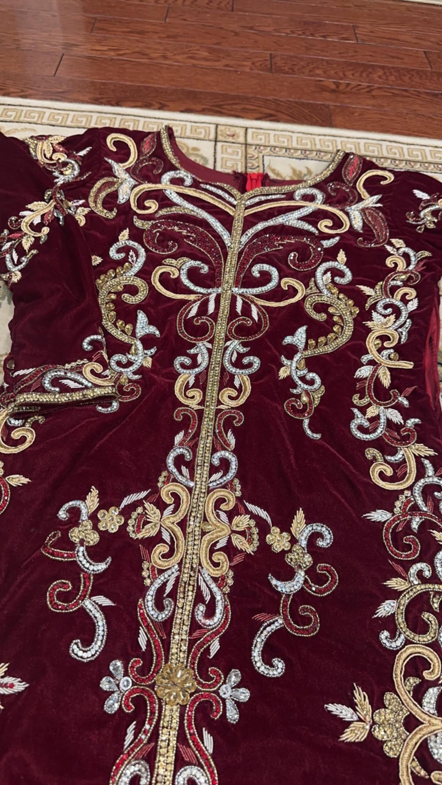 15: Burgundy Kuftan (XS or S)