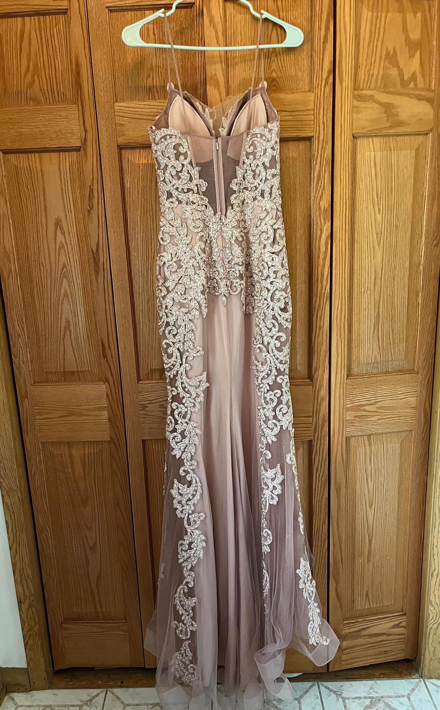 50: Light Pink Formal Dress (2-4)